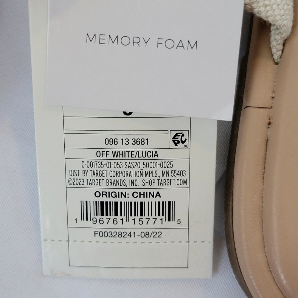 Shade & Shore Lucia Off White Slide Sandals - Picture 7 of 7